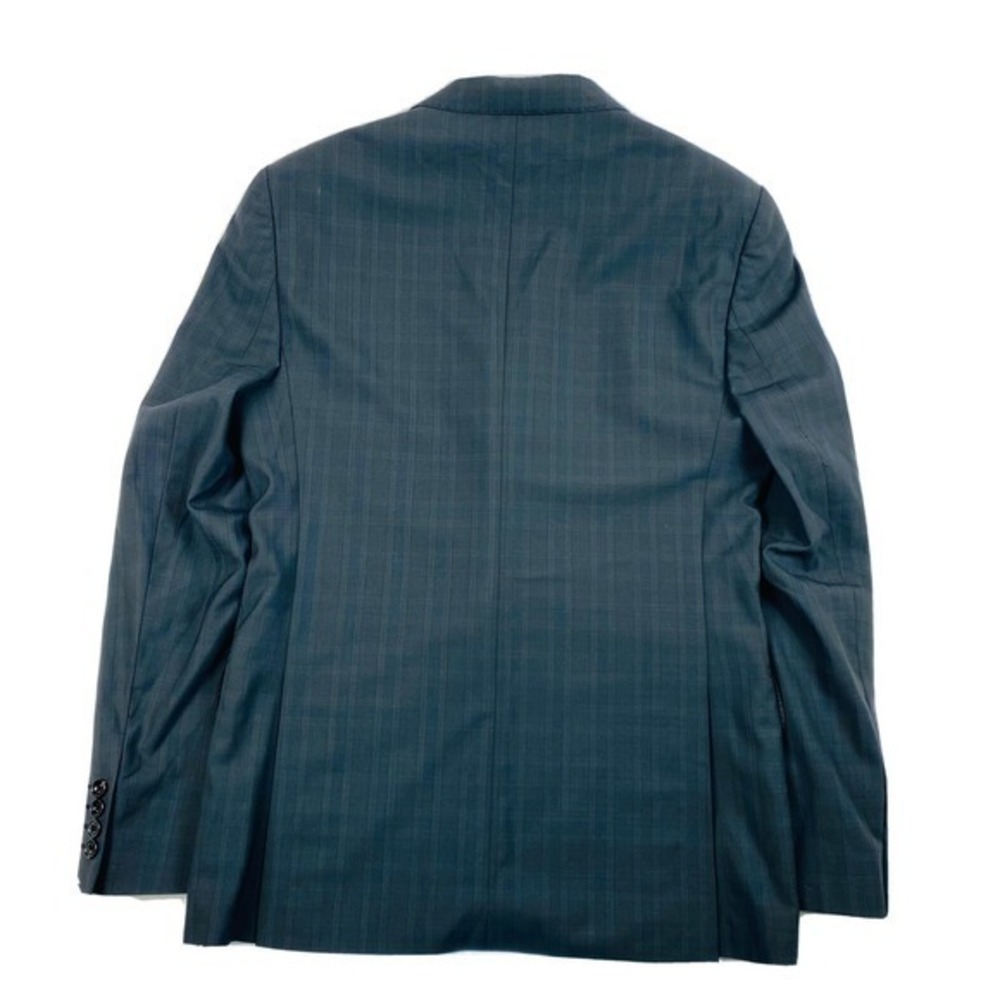 Hardy Amies Gray Blue‎ Checked Zignone Wool Blazer Size 38R NWOT - Picture 5 of 6